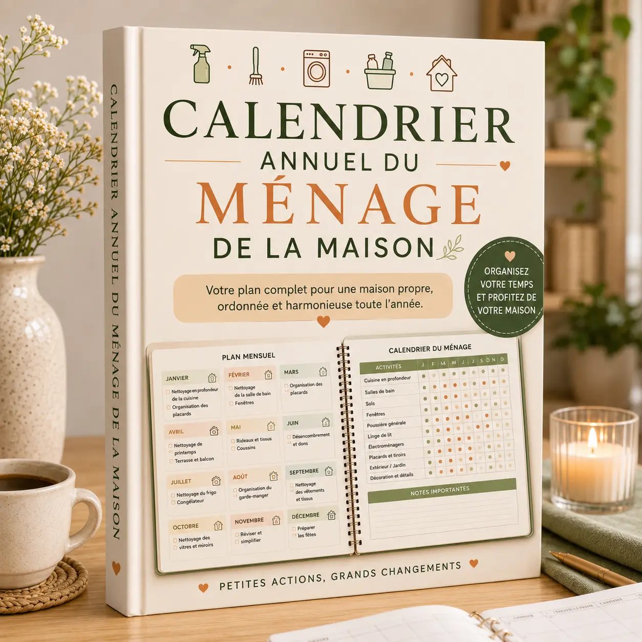 Calendrier annuel de rituels de nettoyage